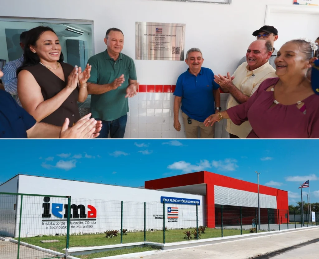 Governador Carlos Brandão e prefeito Nato da Nordestina entregam novo IEMA em Vitória do Mearim