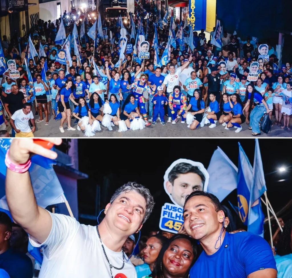 Multidão toma as ruas de São Vicente Ferrer em grande ato liderado pelo prefeito Adriano Freitas
