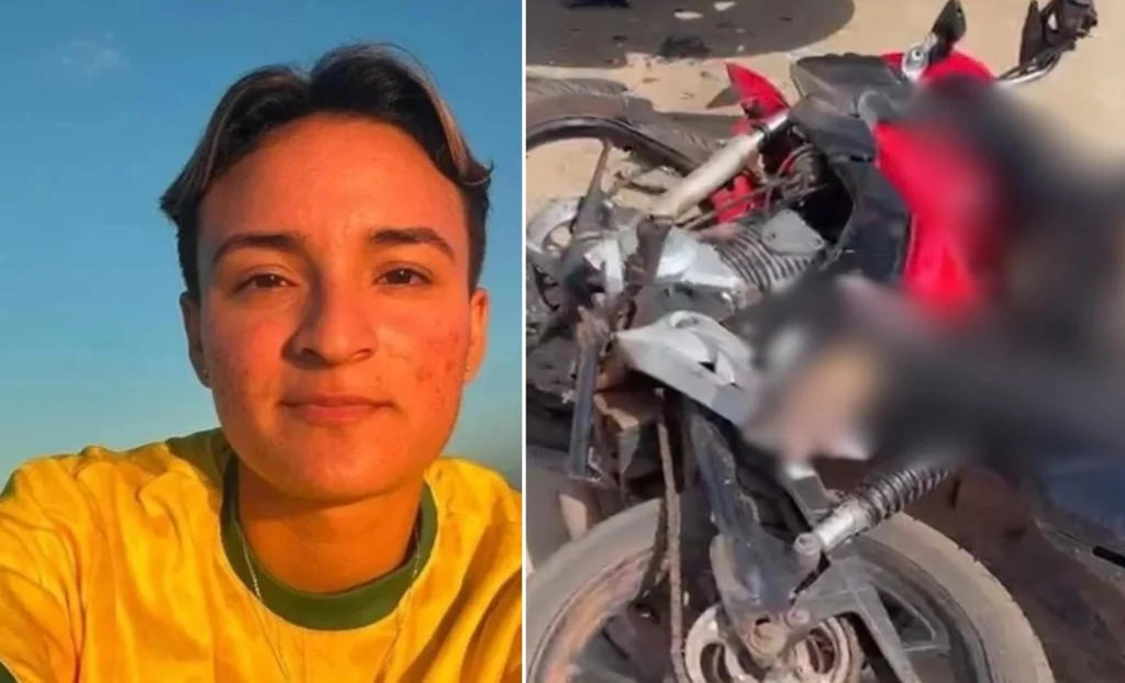 Bombeira civil de 22 anos morre em acidente entre moto e carreta na BR-222, em Arari